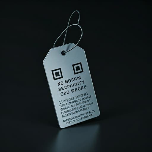Modern QR security tag
