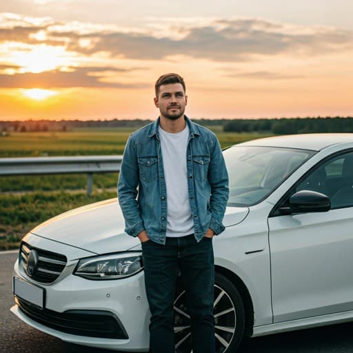 Owner with secured vehicle